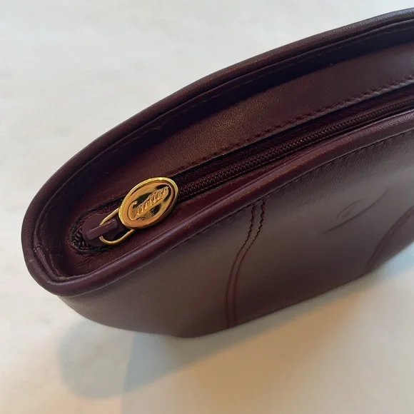 Cartier Must De Cartier small zip pouch EUC - Picture 3 of 10
